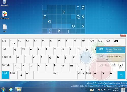 Windows 8 Tastatur