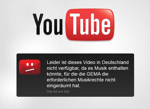 Youtube und die GEMA