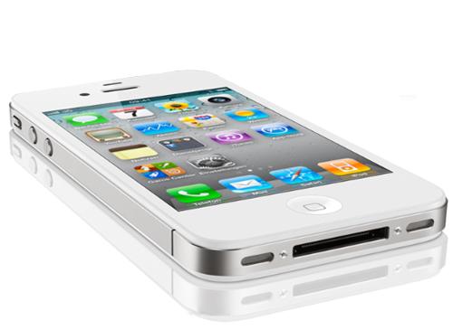 iPhone 4 Weiß Liegent