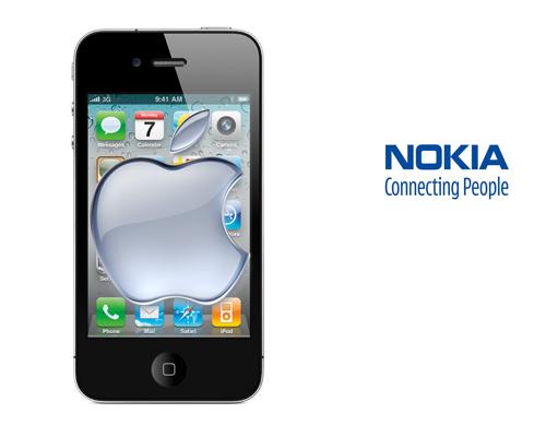 iPhone 4 Apple Nokia Logo