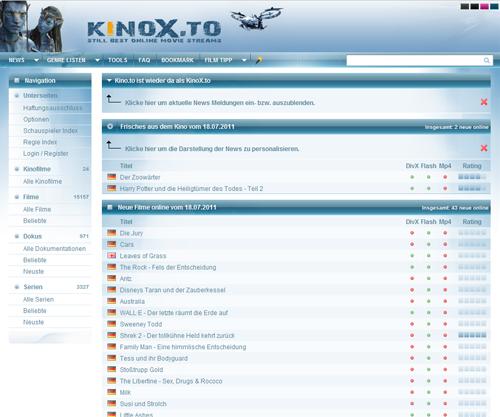 Kinox.to Startseite