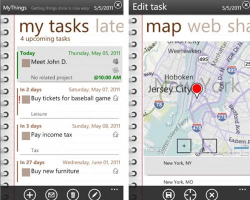 Windows Phone 7 App MyThings