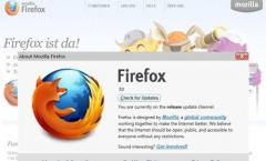 Browser: Firefox 7 mit Grafiksystem 