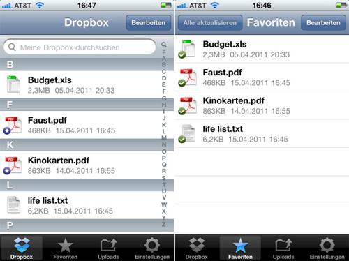 Apple App Dropbox