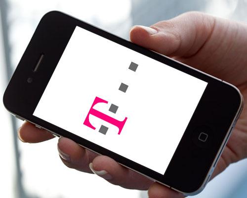 iPhone 4 und Telekom Logo