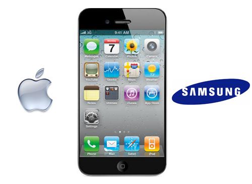 Iphone 5 Apple Logo Samsung Logo