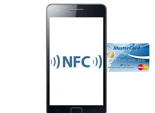 Handy NFC Logo Kreditkarte Masterkart