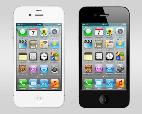 iPhone 4S Schwarz weiß