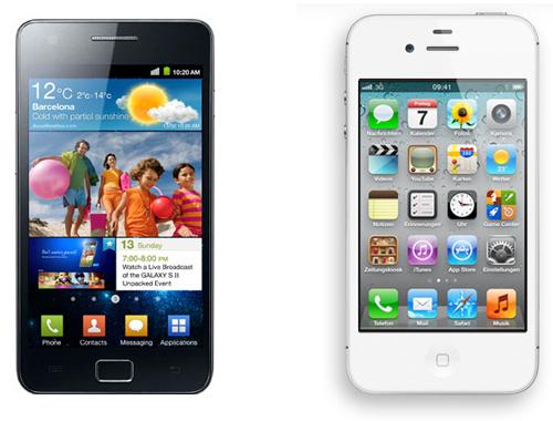 Apple iPhone 4S VS Sasmung Galaxy S2