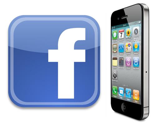 iPhone 5 und Facebook Logo