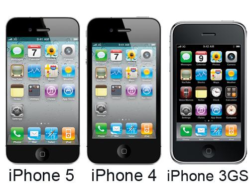 iPhone 5 iPhone 4 iPhone 3GS
