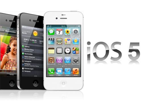 iPhone 4S iOs 5 logo