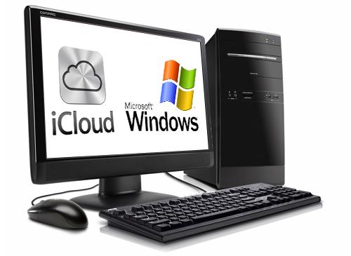 windows PC und iCould Logo