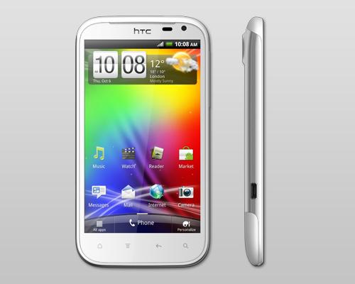 HTC Sensation XL Front undSeiten ansicht