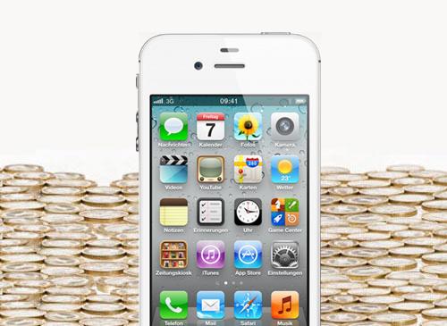iPhone 4S mit Geld