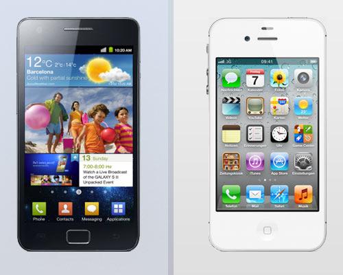 Apple iPhone 4S vs Samsung Galaxy S2