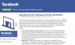 Facebook: Neue Datenschutz-Richtlinien ablehnen