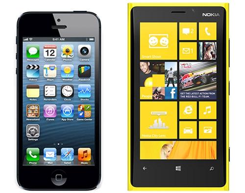 Nokia Lumia 920 vs. iphone 5