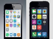 Neues Apple iOS 7 vs.