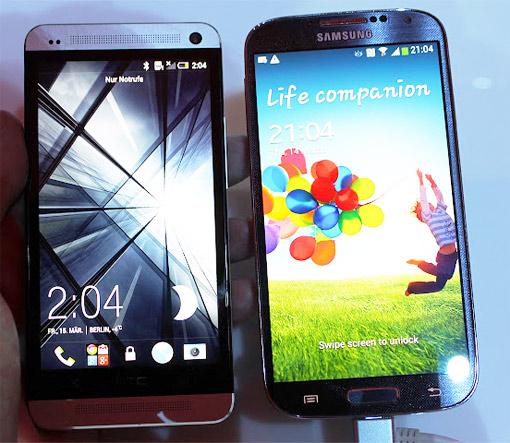 Samsung Galaxy S4 und HTC One