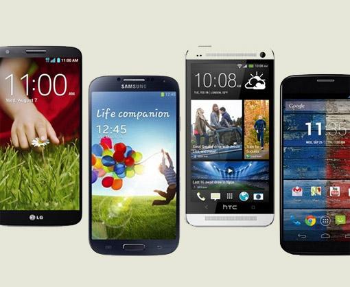 LG G2 vs Samsung Galaxy S4 vs HTC One vs iPhone 5