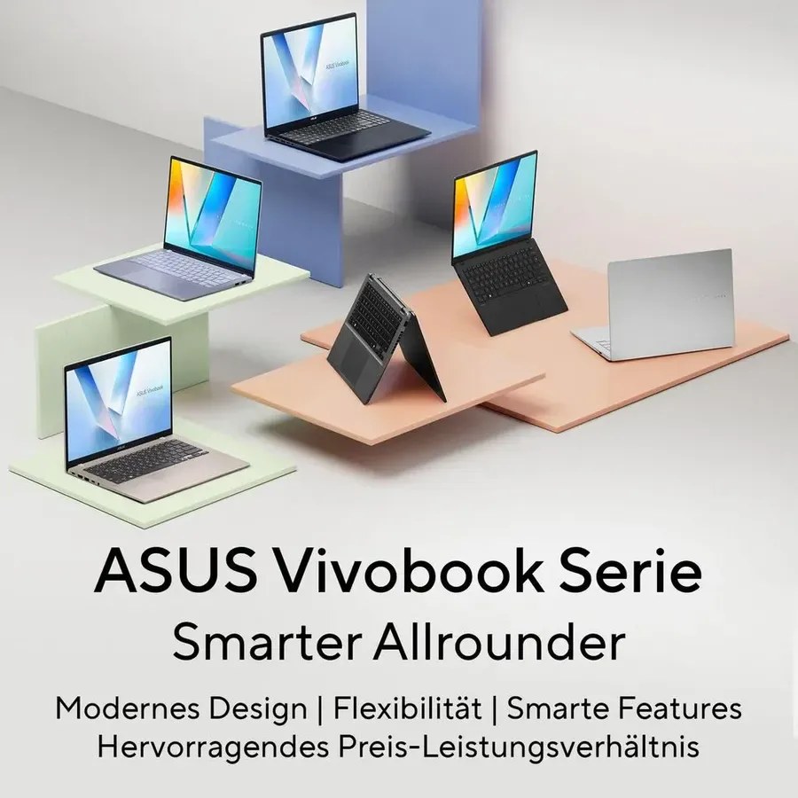 Asus Vivobook 16 AMD Ryzen 5 150 16 GB RAM 1 TB SSD Win11 Home Cool Silver